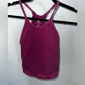 Free people happiness run long cropped tank M/L